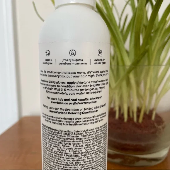 NWOT Overtone pastel silver daily conditioner - Picture 3 of 4